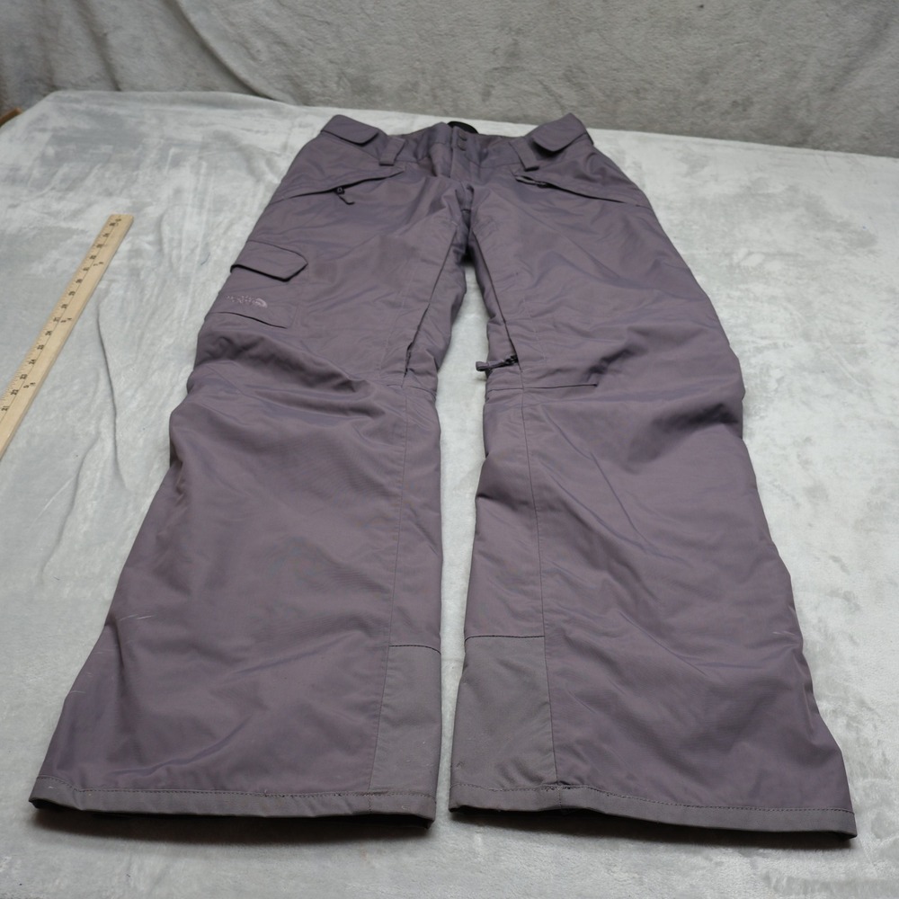 North Face Freedom Snow Pants Womens Medium Gray Cargo Insulated Waterproof Ski